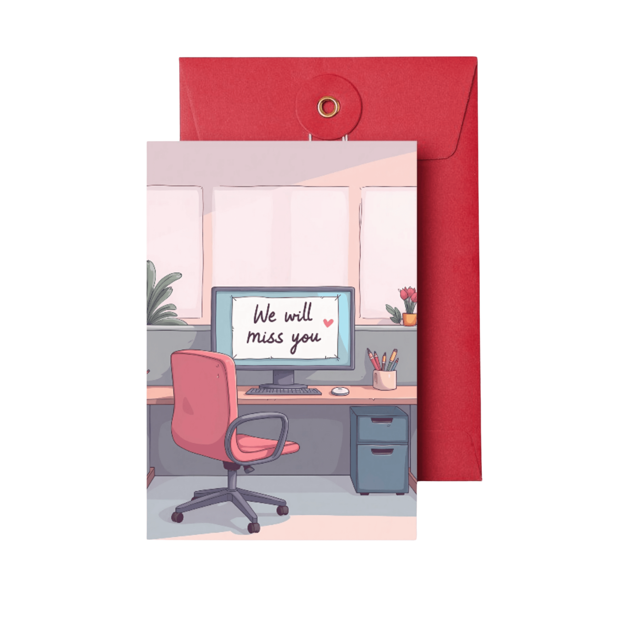 We will Miss You Farewell Greeting Card