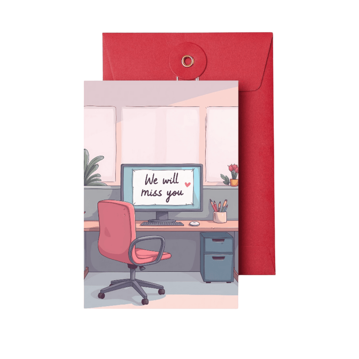 We will Miss You Farewell Greeting Card