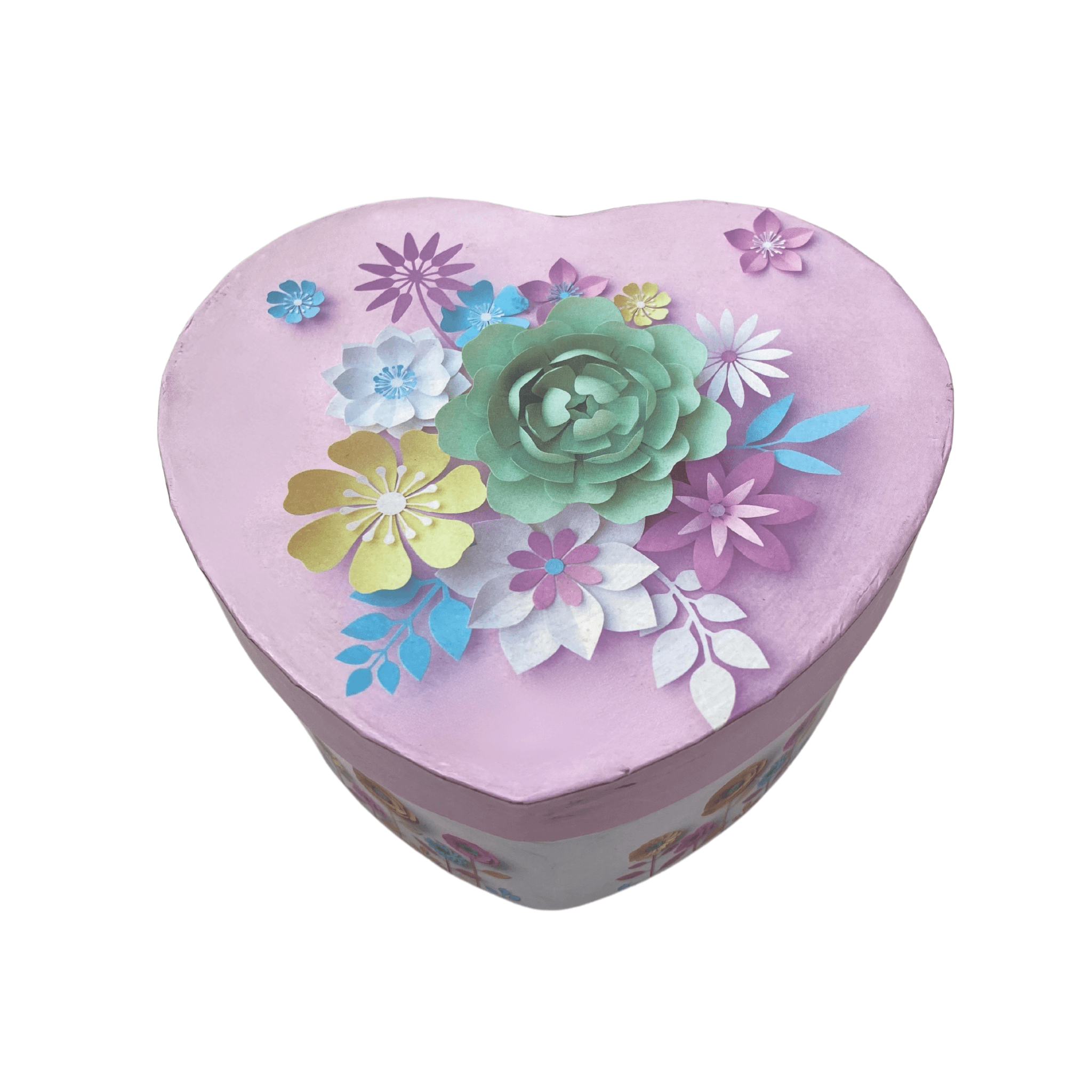 Black Heart Shaped Pendant with Golden Detailing & Golden Anti-Tarnish Chain in a Heart-Shaped Gift Box