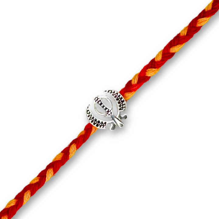 Khanda Silver Rakhi for Brother