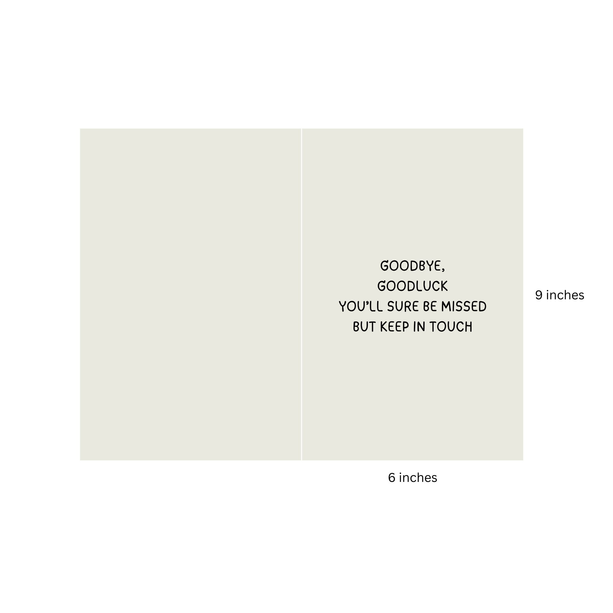 You will be missed Greeting Card for Farewell