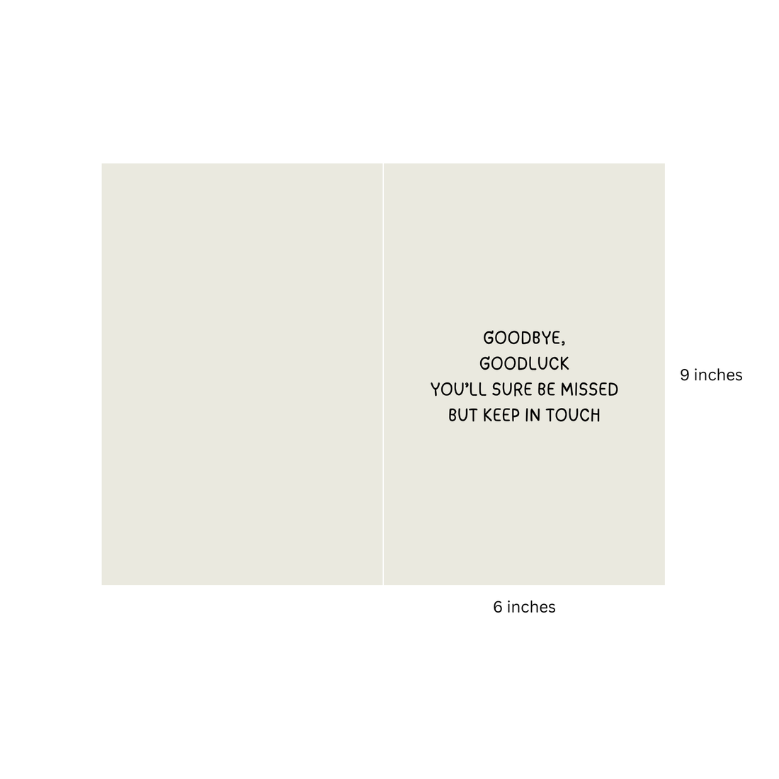 You will be missed Greeting Card for Farewell