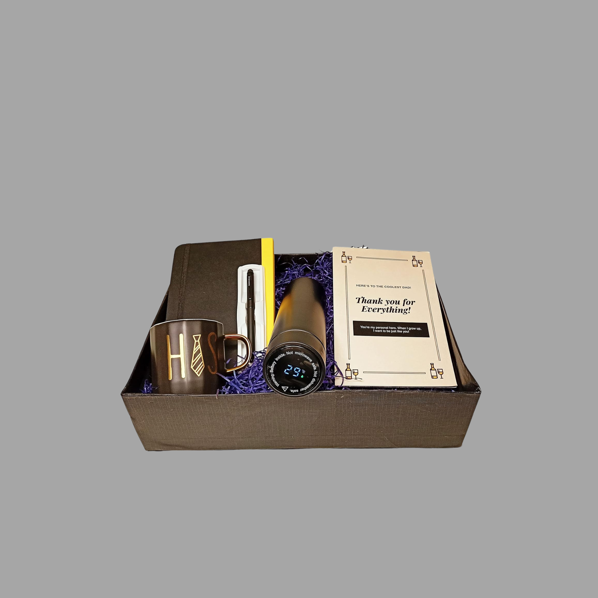 Classic All Black Gift Hamper for Father