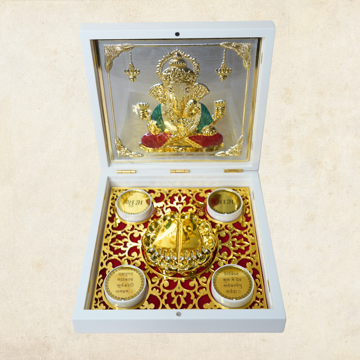 Idol with Charan Paduka - 24KT Gold Plated