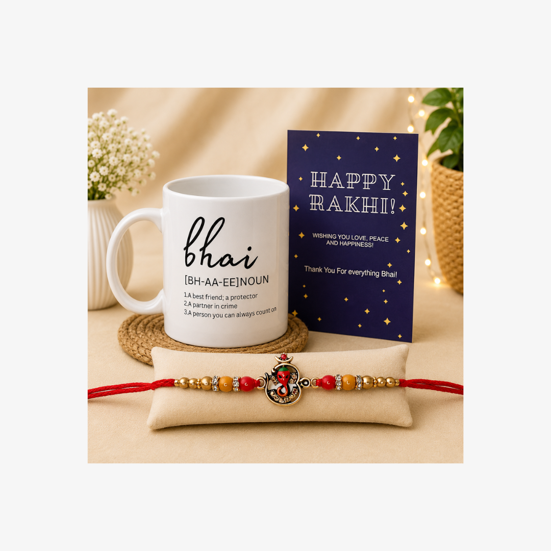 Ganesha Elegant Rakhi Gift Combo