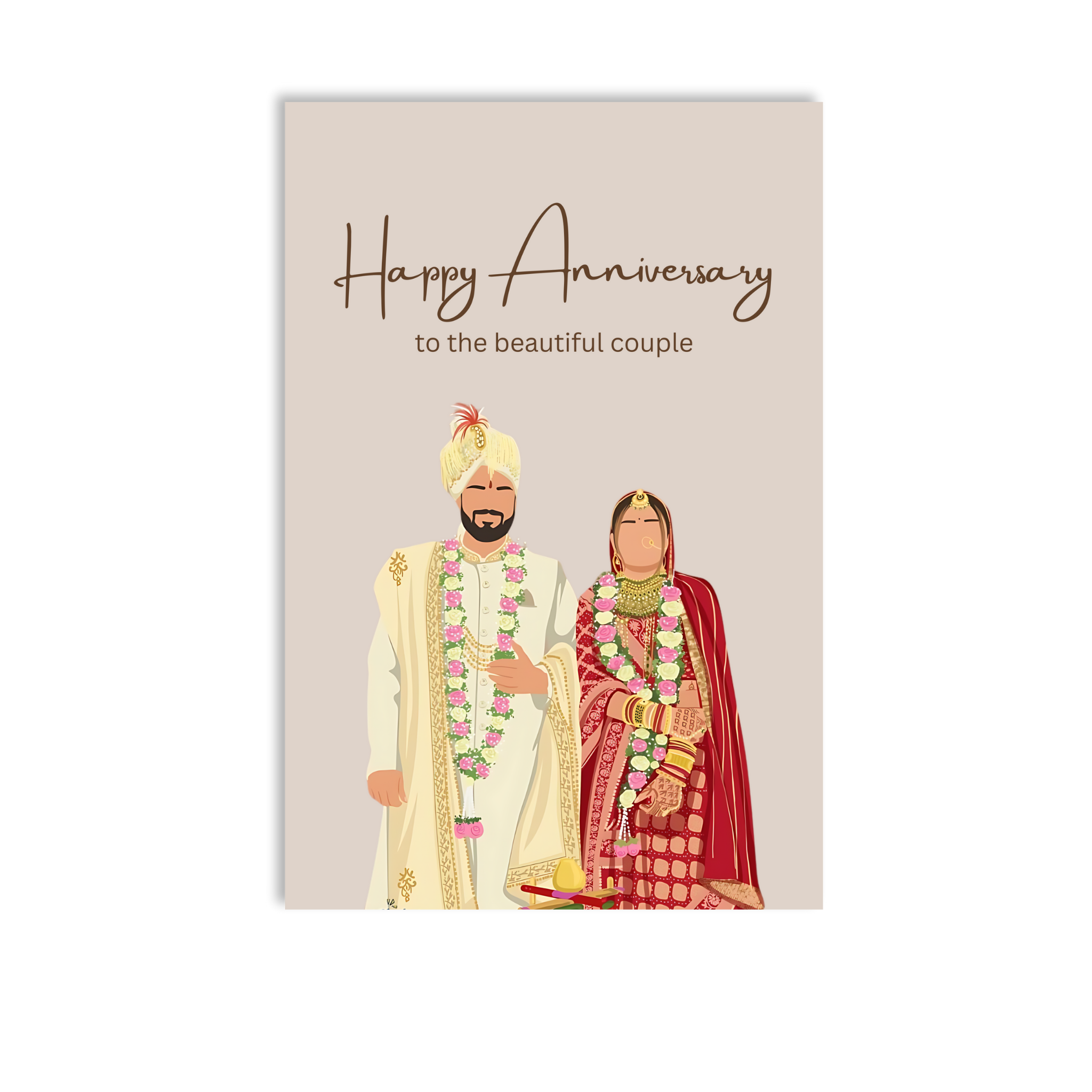 Happy Anniversary Greeting Card for Couple
