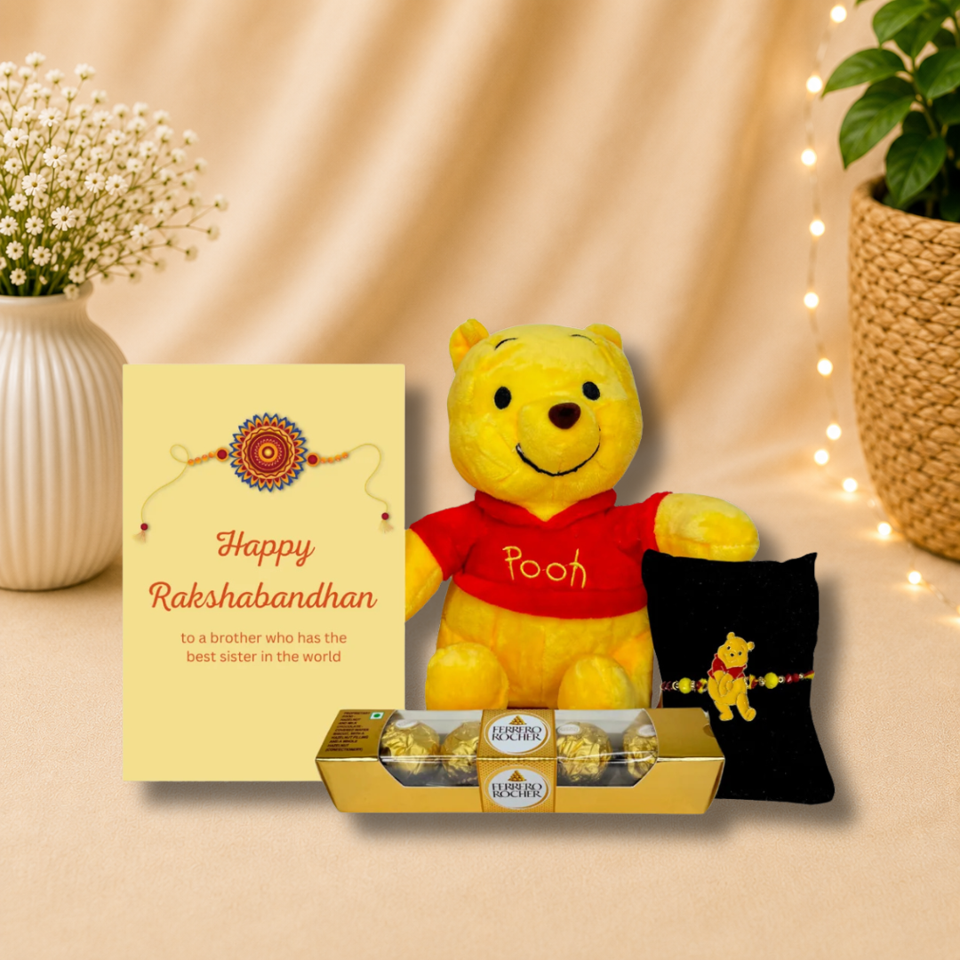 Superhero Pooh Rakhi Gift for Kids