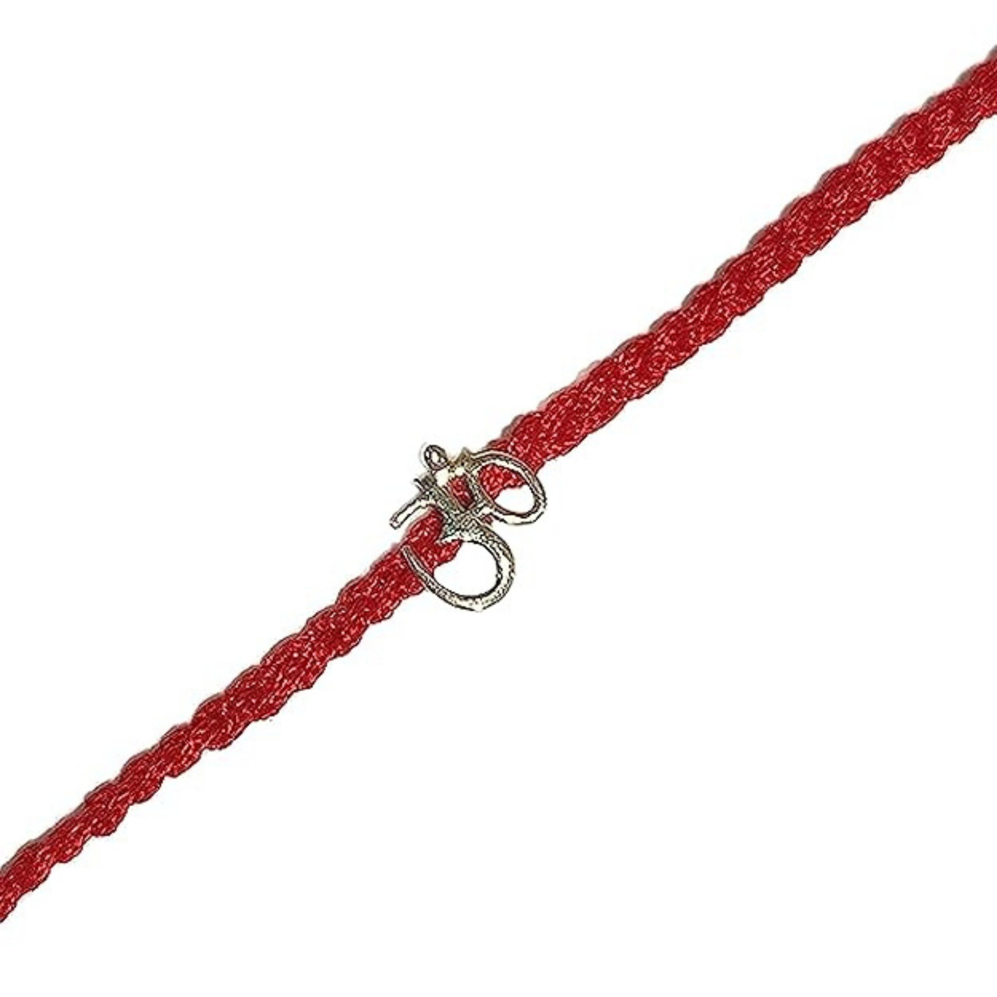 Happy Rakhi Greeting Card with Om Silver Rakhi for Brother