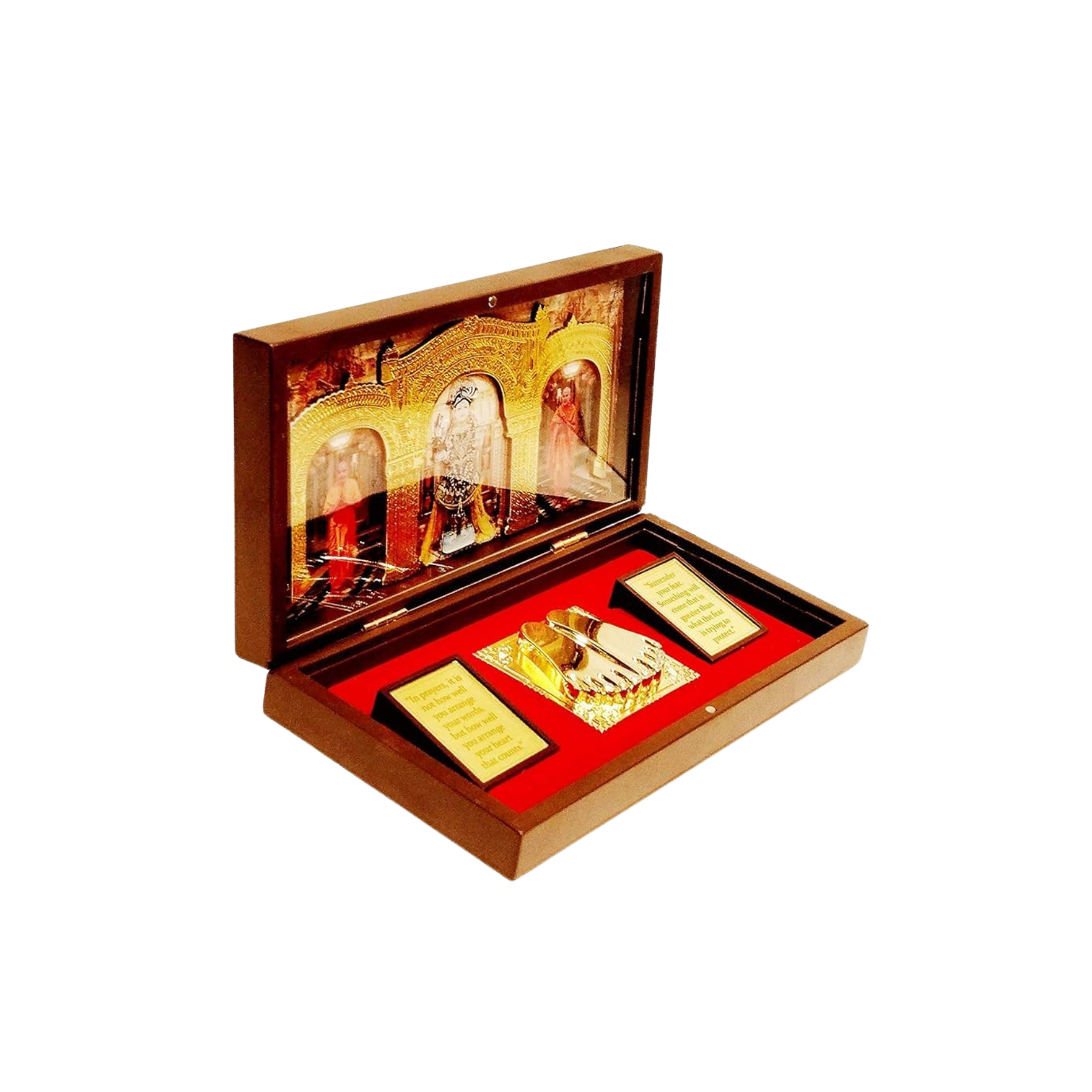 Jai Swaminarayan Figurines in Box with Chandan