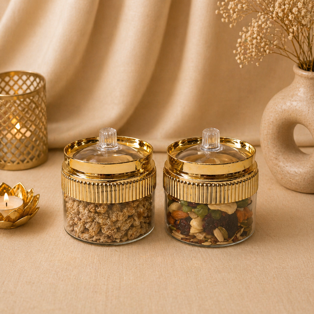 Dry Fruits Corporate Gift Hamper with 2 Jars - Breakfast Mix & Pan Kishmish