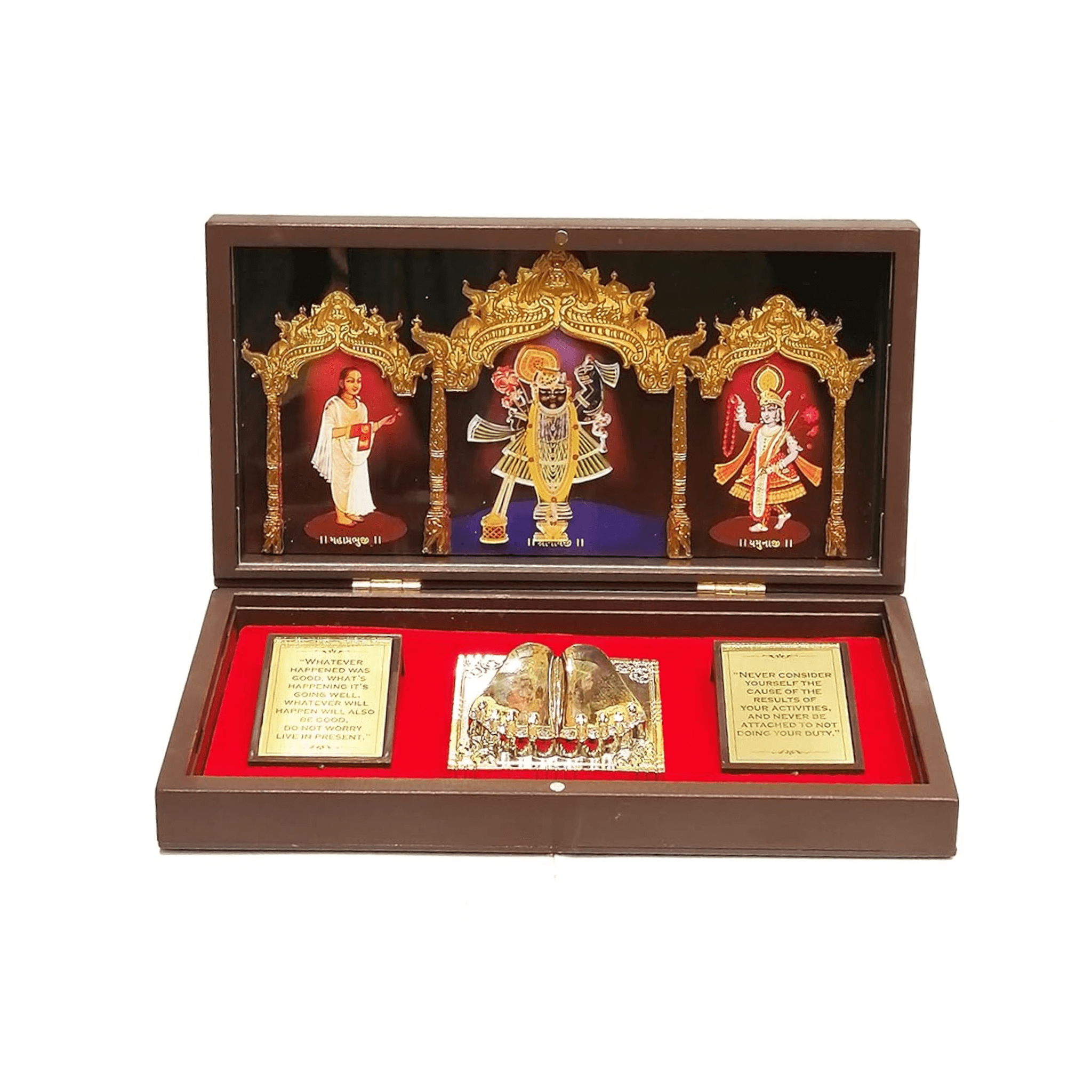 Jai Shree Krishna Figurines in Box with Chandan