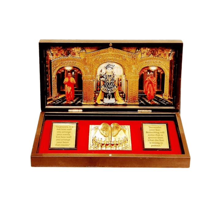 Jai Swaminarayan Figurines in Box with Chandan