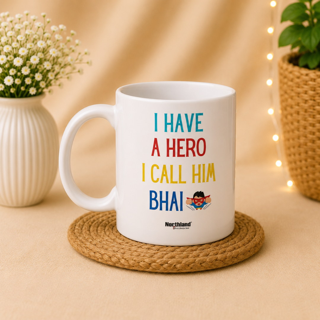 Hero Bhai Coffee Mug - Gift for Rakshabandhan, Birthday, Bhai Dooj