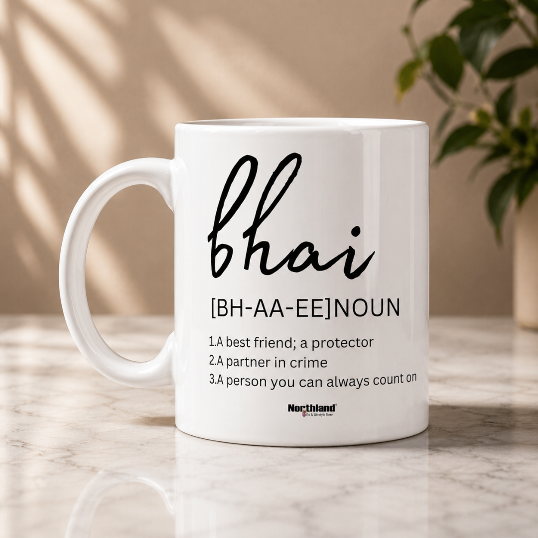 Bhai Ceramic Coffee Mug - Gift for Rakshabandhan, Birthday, Bhai Dooj