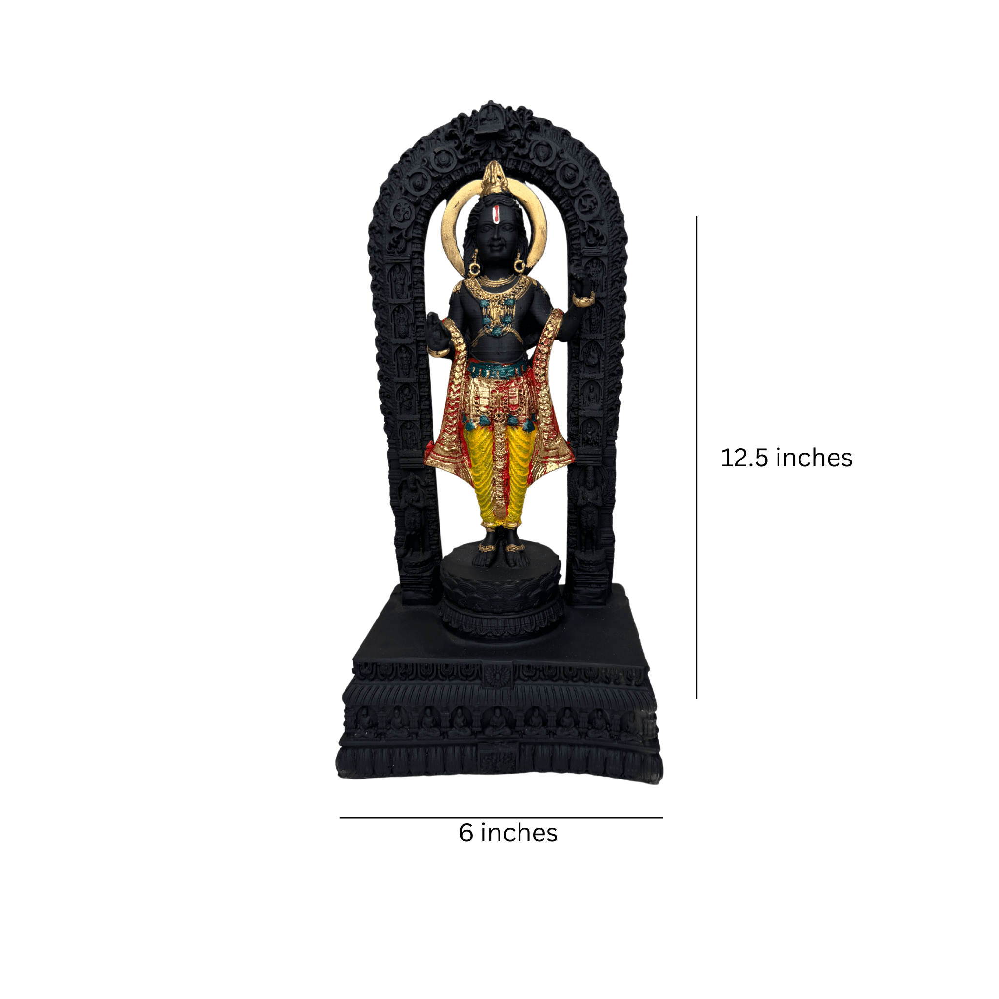 Ayodhya Ram Lalla Idol Statue Showpiece Murti (12.5 x 6 inches)