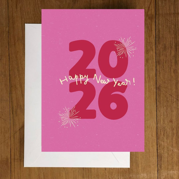 New Year Greeting Card for Family, Friends, Men, Women, Husband, Employee, Corporate