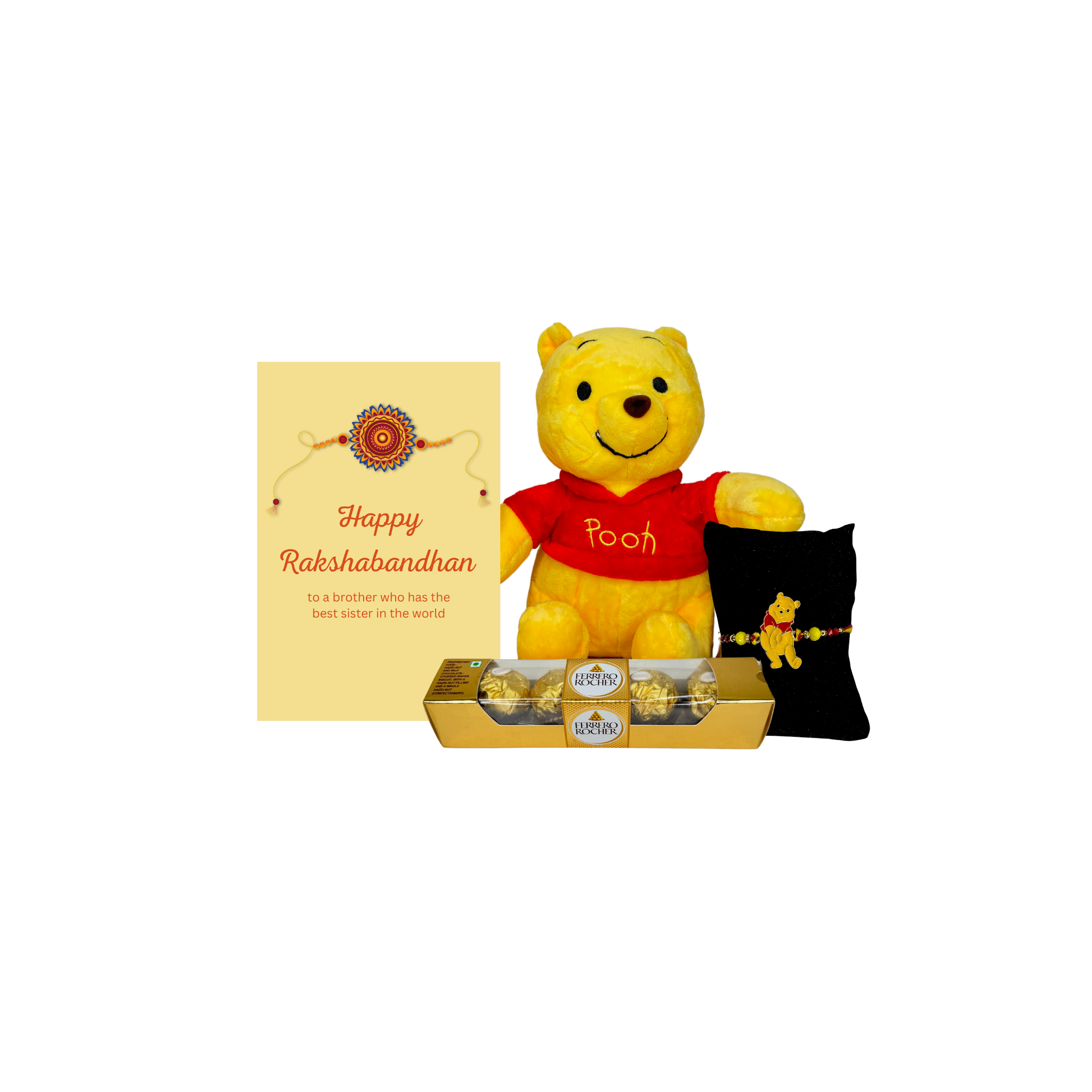 Superhero Pooh Rakhi Gift for Kids