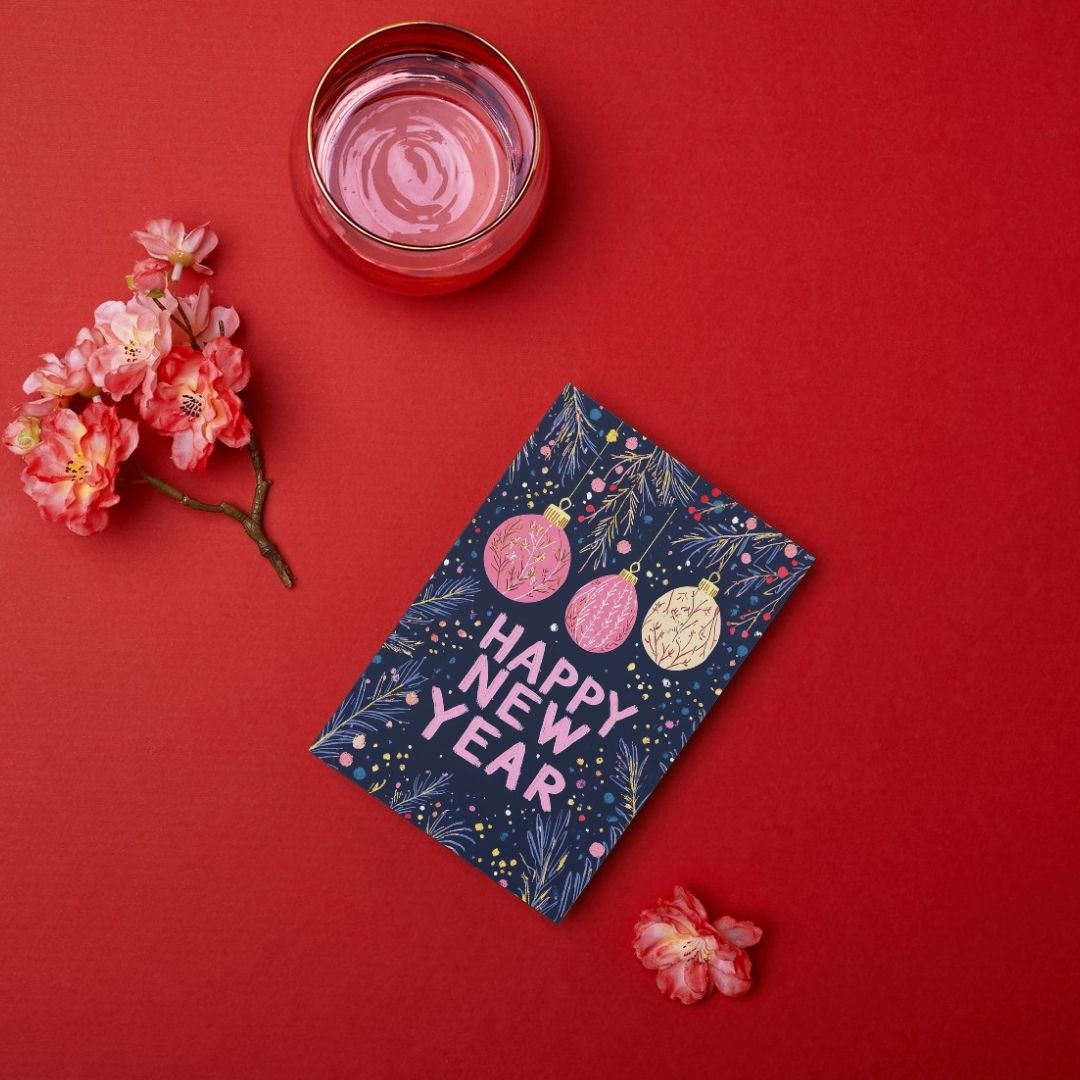 Happy New Year Greeting Card 2026 for Friends, Family, Colleagues, Men, Women, Husband, Employee, Corporate Best New Year Gift