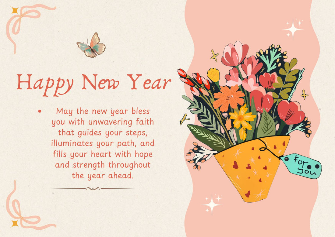 Happy New Year Greeting Card 2026 for Friends, Family & Colleagues