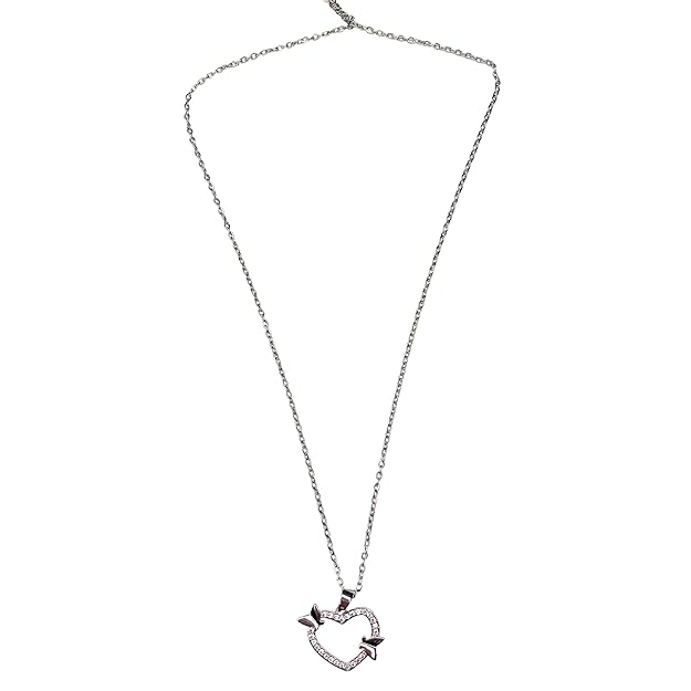 Forever Rose and Heart Pendant Gift Combo in Box