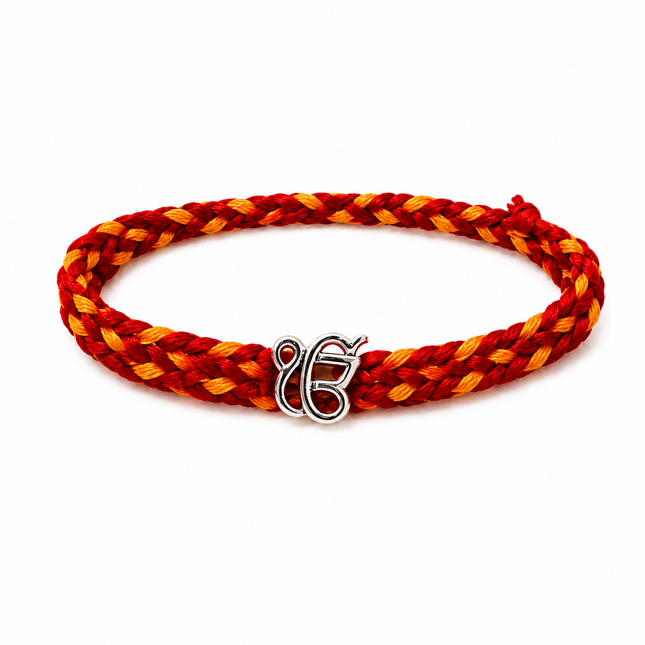 925 Pure Silver Ek Onkar Rakhi for Brother Bhai | Silver Rakhi with Roli Chawal & Greeting Card