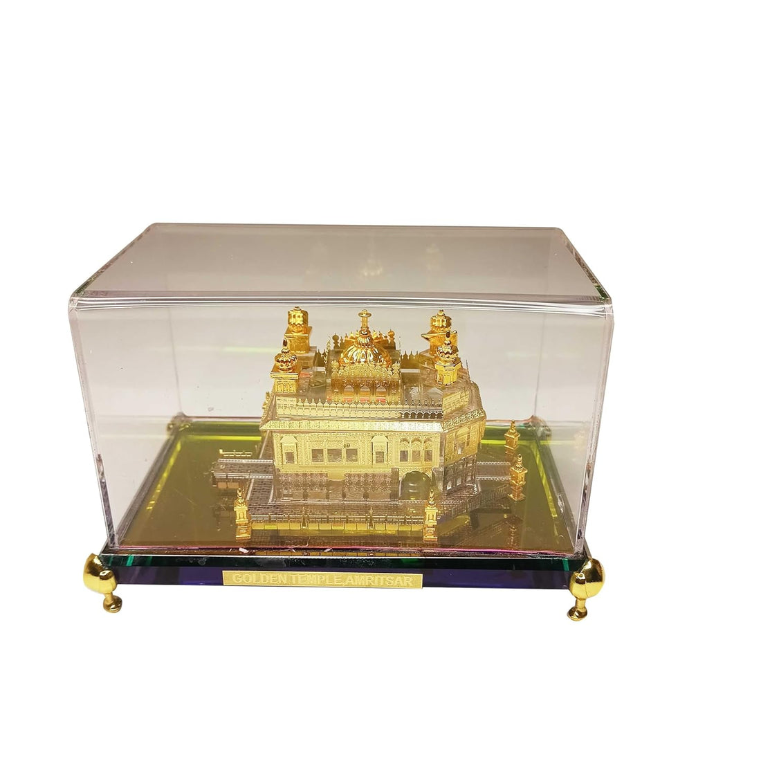 Sikh Essentials 24K Gold Plated Golden Temple Figurines | Model of Amritsar Golden Temple for Home, Office, Sikh Idols, Sikh Religious Gifts