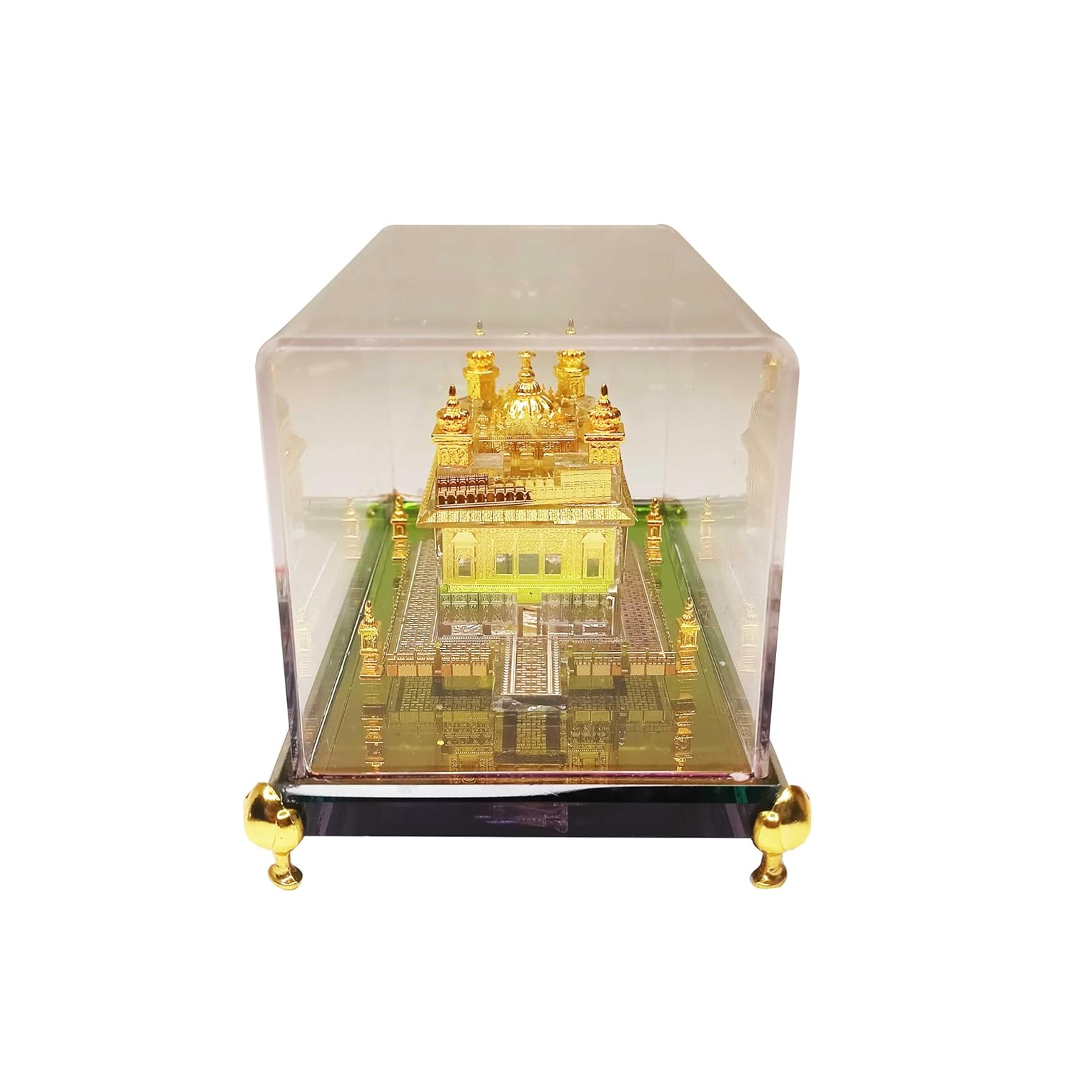 Sikh Essentials 24K Gold Plated Golden Temple Figurines | Model of Amritsar Golden Temple for Home, Office, Sikh Idols, Sikh Religious Gifts