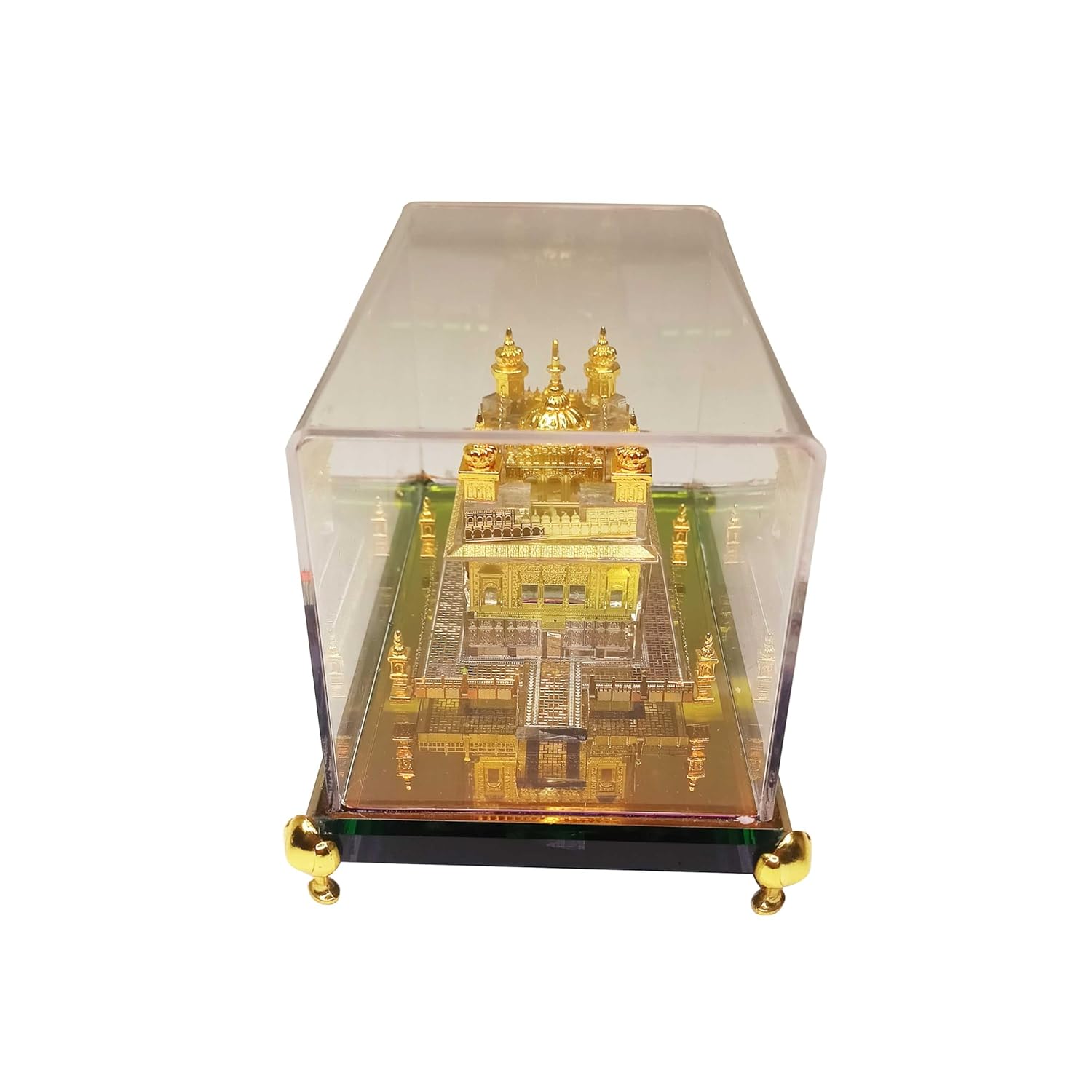 Sikh Essentials 24K Gold Plated Golden Temple Figurines | Model of Amritsar Golden Temple for Home, Office, Sikh Idols, Sikh Religious Gifts