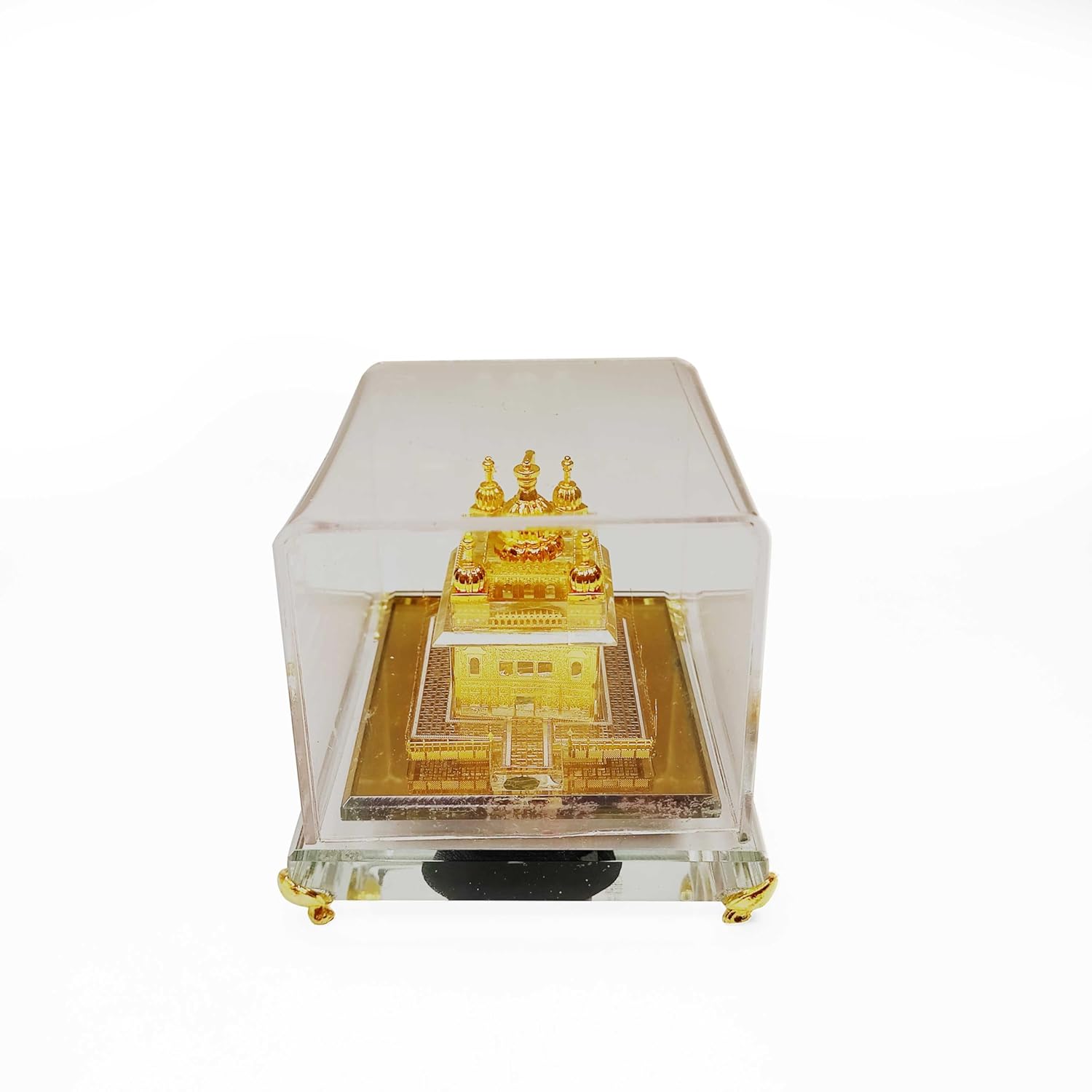 Sikh Essentials 24K Gold Plated Golden Temple Figurines | Model of Amritsar Golden Temple for Home, Office, Car Dashboard