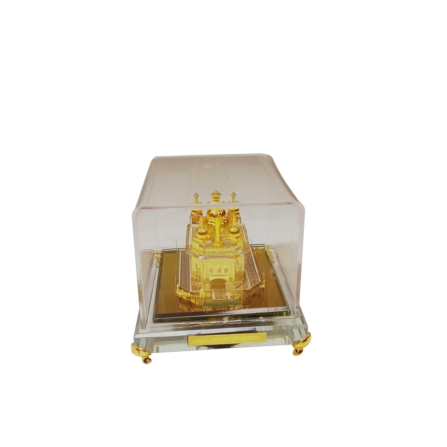 Sikh Essentials 24K Gold Plated Golden Temple Figurines | Model of Amritsar Golden Temple for Home, Office, Car Dashboard