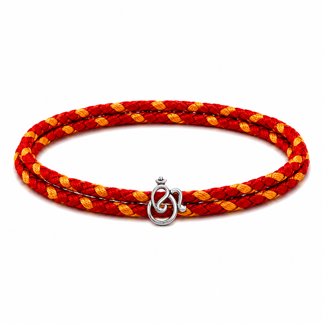 925 Pure Silver Om Rakhi for Brother Bhai | Premium 925 Silver Rakhi with Roli Chawal & Greeting Card | Luxury Raksha Bandhan Gift