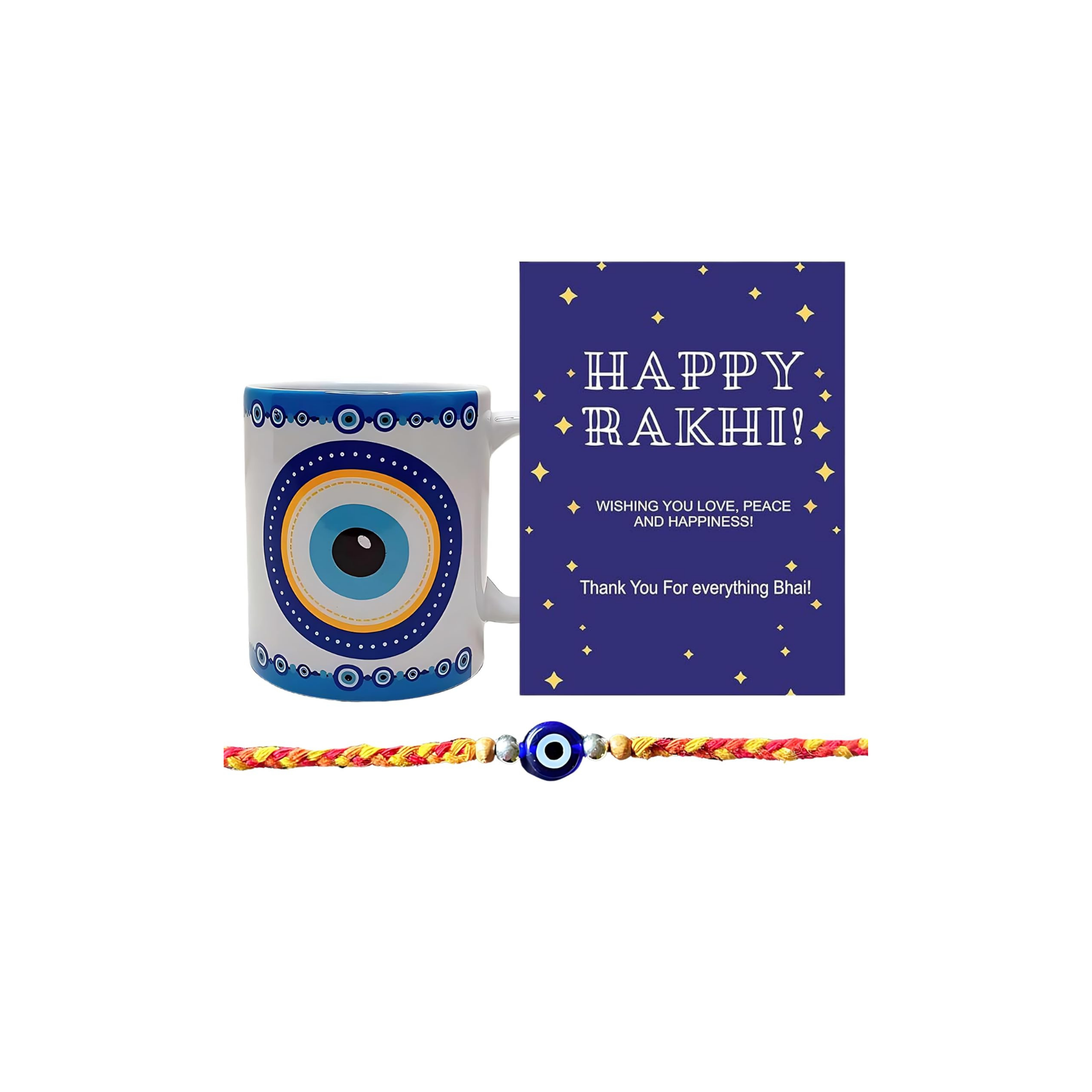 Evil Eye Rakhi Gift Combo for Brother