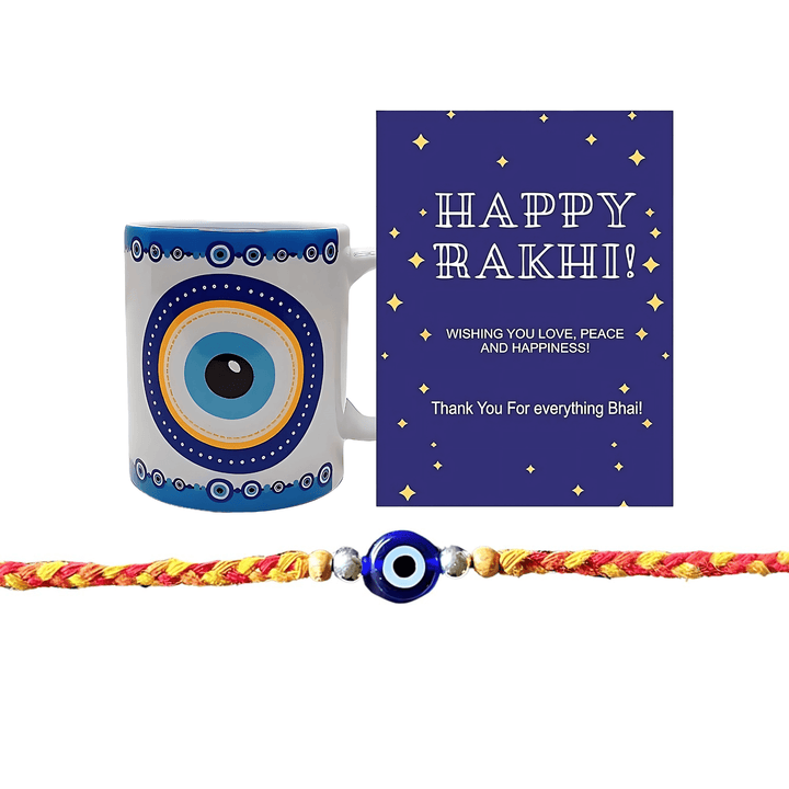 Evil Eye Rakhi Gift Combo for Brother