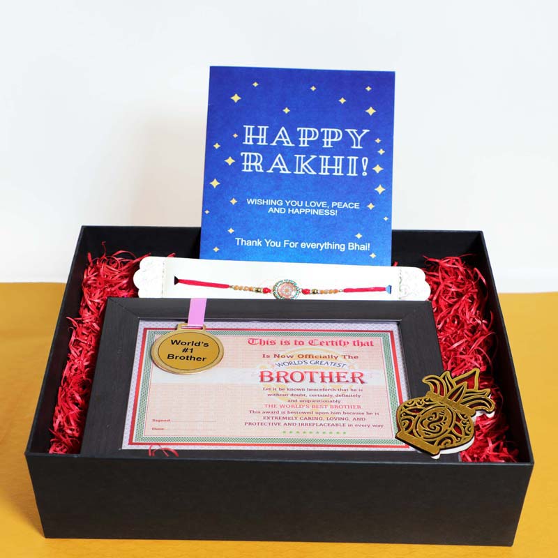 Luxury Choco Lover Rakhi Gift Box for Brother - Gifts By Rashi