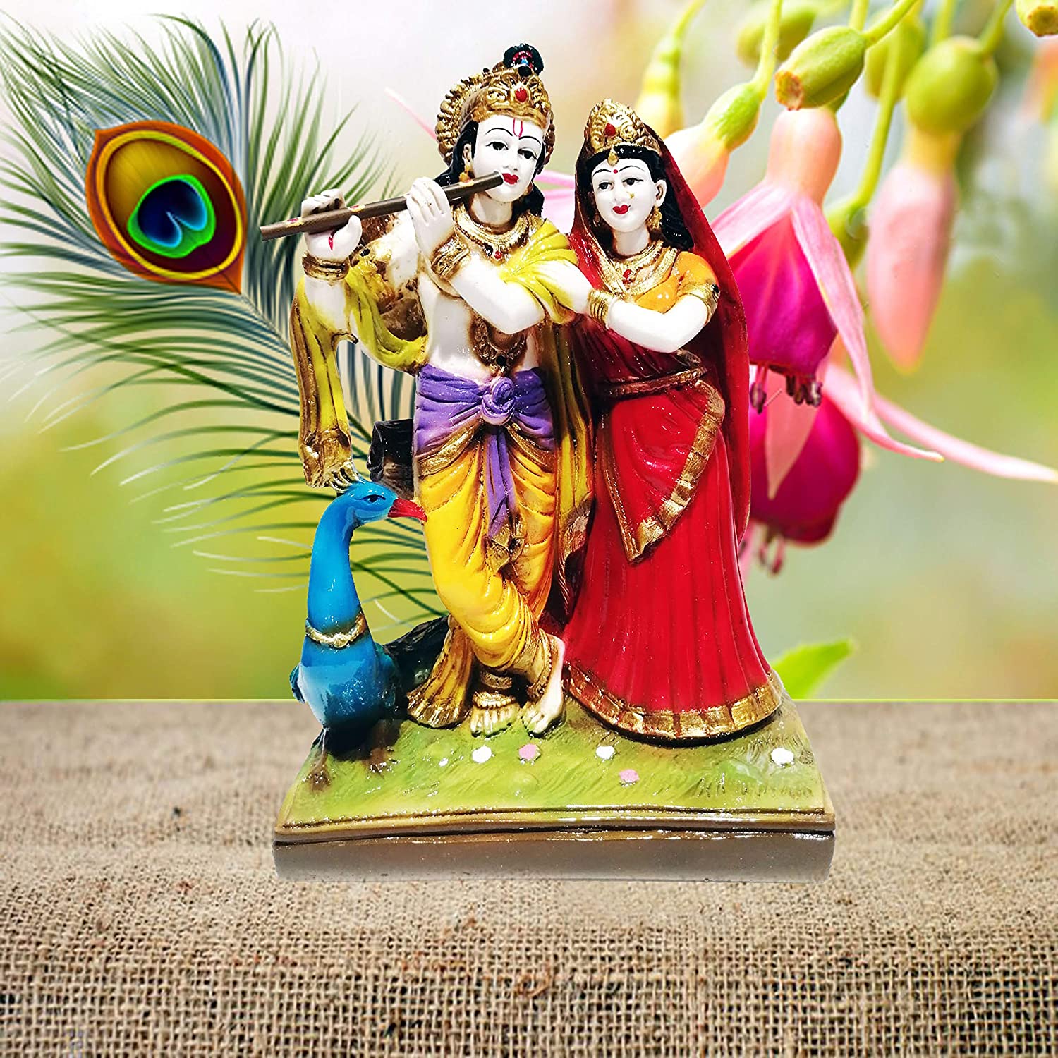 Radha Krishna Statue Brass, Radha Krishna Idol, Goddess Radha Lord Krishna  Hindu Divine Couple, Radhe Krishna Figurine, Marriage Gift - Etsy
