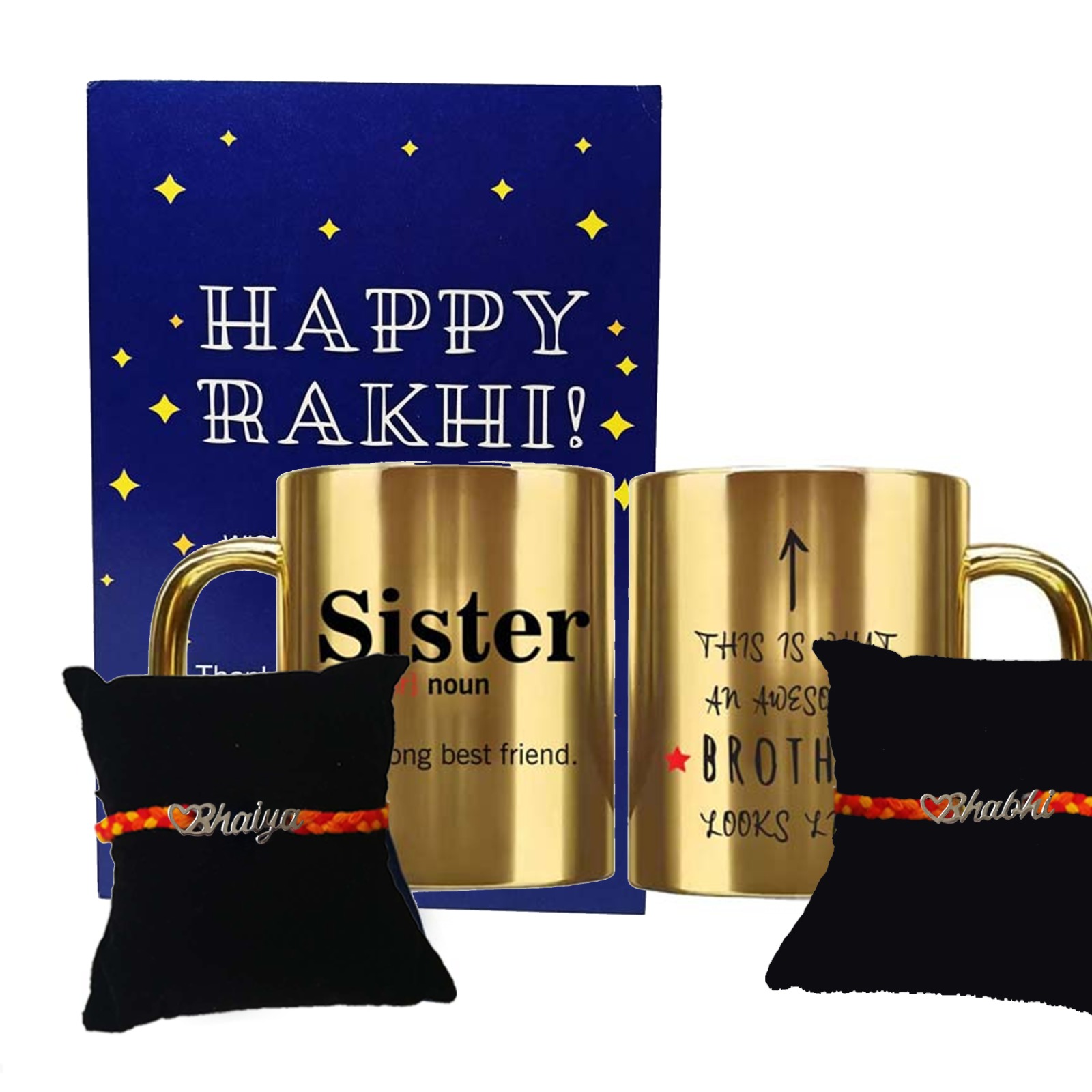 Buy Luxury Shot Glasses Rakhi Gifts for Bhaiya Bhabhi | Free Shipping in US