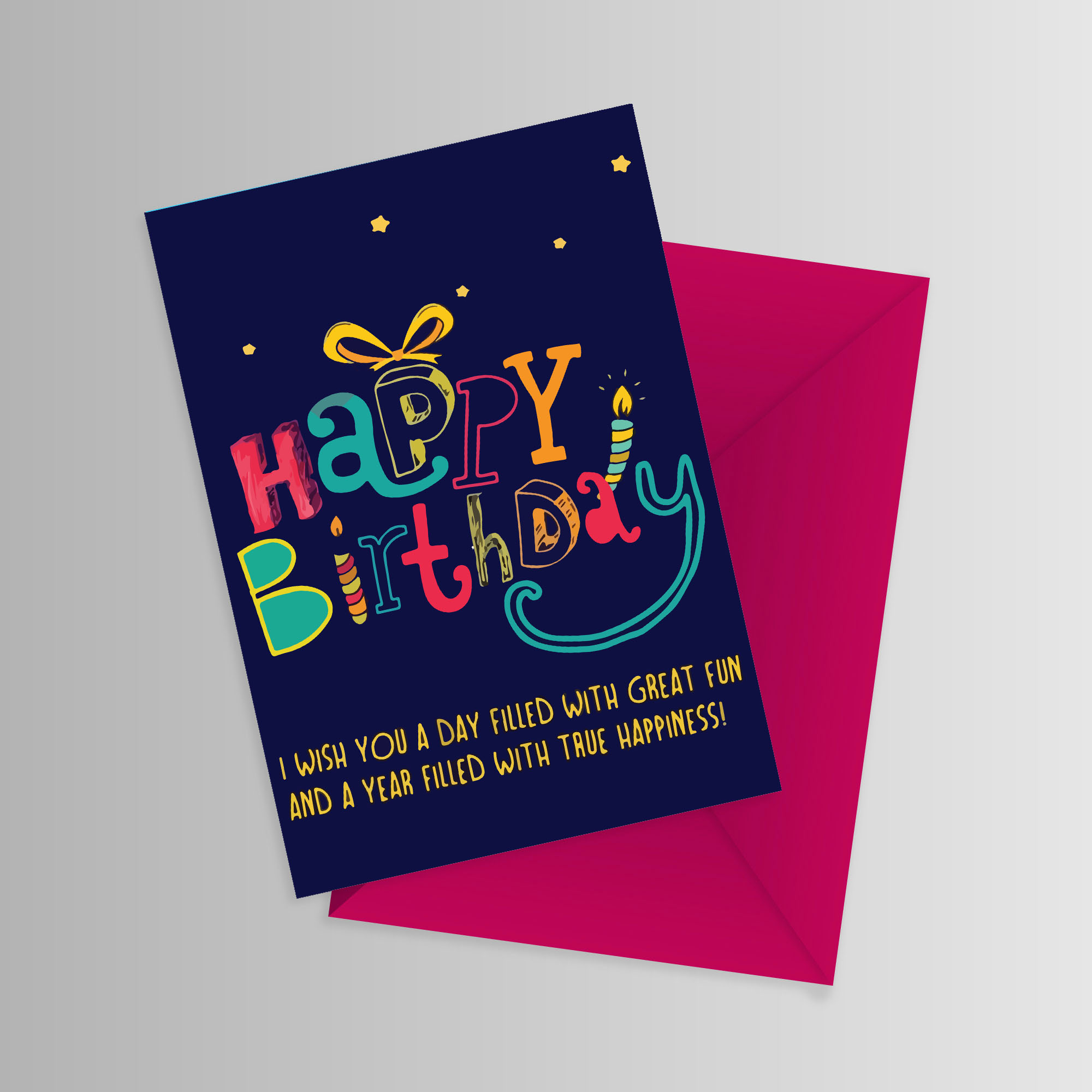 Happy birthday gift card Template | PosterMyWall