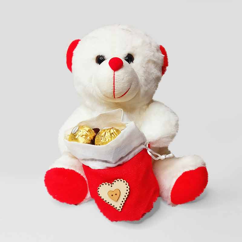 RED HEART TEDDY Bear Gift Valentine Day Christmas Husband Wife GF BF Present  £8.98 - PicClick UK